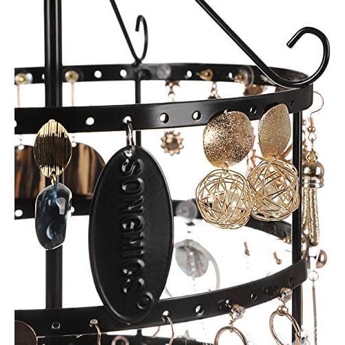 Metal Jewellery Stand, Black