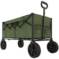 Folding Festival Trolley for Camping and Garden with 100 kg Capacity Dark Green Outsunny