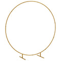 Metal Wedding Arch for Garden or Home Events with Stable Frame Gold AOSOM
