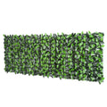 Artificial Leaf Privacy Fence Panel 3M x 1M for Garden or Balcony Decoration Green