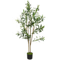Artificial Olive Tree 120 cm Maintenance Free Greenery for Home or Office Green Homcom