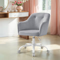 Velvet Office Chair with Comfy Accent Design for Home Study or Workspace by Songmics