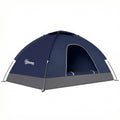 2 Person Camping Tent with Mesh Windows for Ventilation and Bug Protection Navy Blue