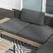Image of an Outsunny Corner Garden Sofa Set With Table