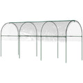 Large Tunnel Greenhouse With 4 Hoops and Guy Ropes Ideal for Growing Vegetables Clear