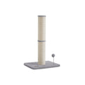 Tall Cat Scratching Post 85 cm with Spring Pompom in Dove Grey for Indoor Cats by Feandrea