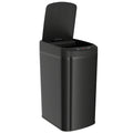 12L Motion Sensor Kitchen Bin with Touchless Opening and Steel Body, Black AOSOM