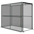 Garden Plant Protection Cage With Zipped Door Shields From Birds And Pests Black AOSOM