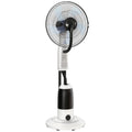 Standing Fan with Misting System for Cool and Comfortable Home Use White AOSOM