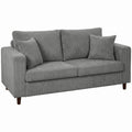 2 Seater Extra Wide Loveseat Sofa With Deep Corduroy Seat For Spacious Relaxing
