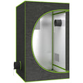 Hydroponic Indoor Grow Tent With Reflective Mylar And Observation Window For Growing Indoor Plants Outsunny