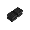 Set of 4 Black Drawer Organisers with 80 Compartments for Clothes and Accessories by Songmics