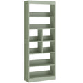 Tall Bookshelf with 4 Shelves for Extra Home Storage and Clutter-Free Rooms Bean Paste Green Homcom