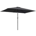 3x2m Garden Parasol with Adjustable Tilt for Reliable Shade on Patio or Outdoor Dining Outsunny