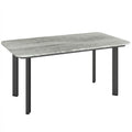 Outdoor Coffee Table with Weatherproof Composite Top for Garden or Patio Use Grey Outsunny