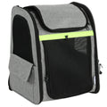 Backpack Pet Carrier with Expandable Space for Cats and Small Dogs Light Grey