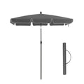 Image of a Grey Rectangular Patio Umbrella