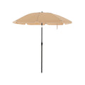 Image of a Taupe Beach Sun Umbrella With Bag