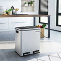 Songmics Two Compartment Kitchen Bin, Stainless Steel Songmics
