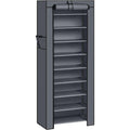 Songmics Tall Shoe Rack With Cover, Grey Songmics