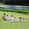 Picnic Blanket with Stakes Water-Repellent 300x200cm Green by SONGMICS Songmics