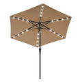 Outdoor Patio Sun Umbrella, Dual-Tilt System SONGMICS