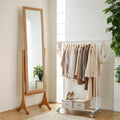 Adjustable Heavy Duty Clothes Rack with Wheels for Hanging Garments 92–132 cm Wide by Songmics