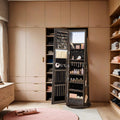 Lockable Swivel Jewellery Cabinet with Full Length Mirror and Organiser by Songmics