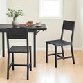 Set of 2 Upholstered Dining Chairs for Kitchen and Dining Room Comfort by Vasagle