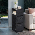 Slim Narrow Side Table with Drawers and Open Shelf for Small Spaces by Vasagle