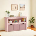 Kids Toy Storage Cabinet with Wheels and 3 Spacious Drawers for Bedroom by Vasagle