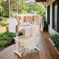 Tall Foldable Clothes Drying Rack Stainless Steel 68 Inch Indoor Outdoor Use by Songmics