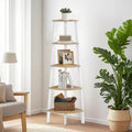 5 Tier Corner Ladder Shelf Unit for Living Room or Bedroom Storage by Vasagle