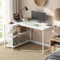 L Shaped Corner Computer Desk with Adjustable Storage for Gaming Office by VASAGLE VASAGLE