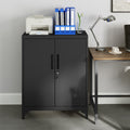 Metal Storage Cabinet with Lockable Doors for Office or Garage Organisation by Songmics