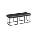 Vasagle Black Ottoman Bench For Bedroom, Living Room, Hallway