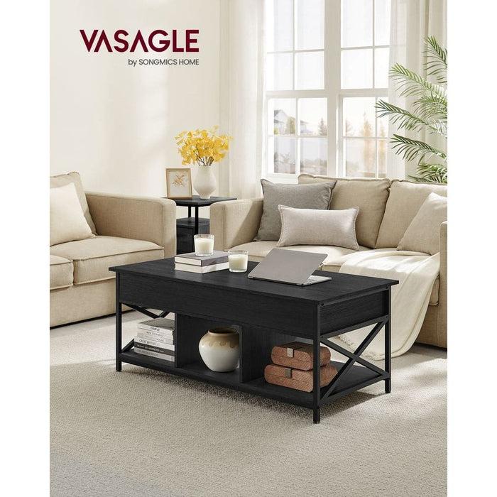 Vasagle Coffee Table with Lift Top, Black