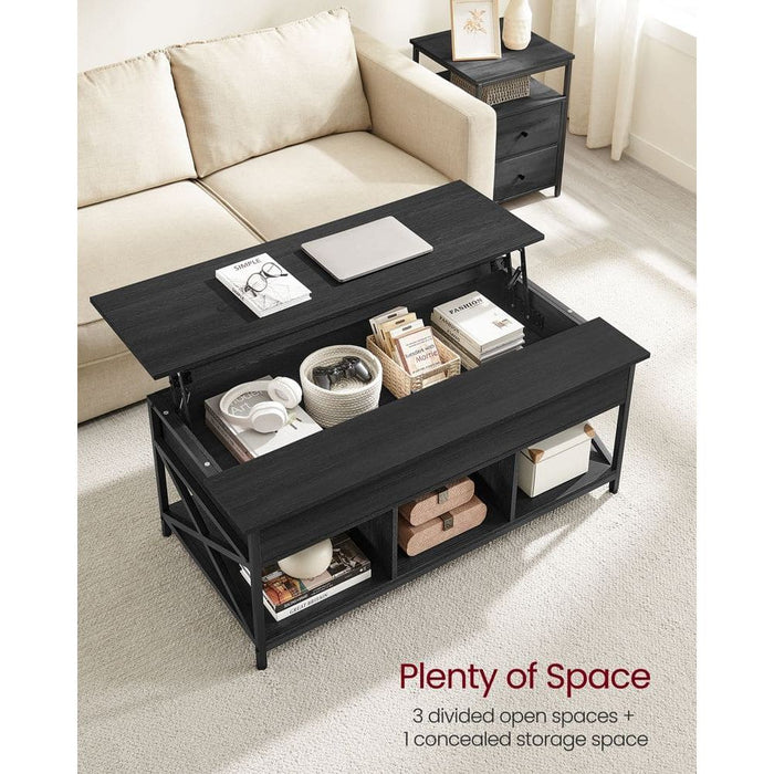 Vasagle Coffee Table with Lift Top, Black