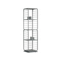 Vasagle 4 Tier 360 Rotating Bookshelf, Grey