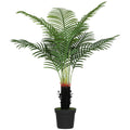 120cm Artificial Areca Palm Tree with 9 Lush PE Leaves for Home or Office Decor, Green