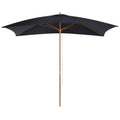 3x2m Large Wooden Patio Parasol Outsunny