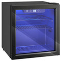 Wine Cooler for 12 Bottles with Double Glass Door and Quiet Operation Black Homcom