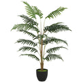 Artificial Fern Tree 120cm for Easy Low Maintenance Home or Office Greenery Green Homcom