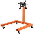 Engine Stand with 360° Rotating Head for Safe Home Garage Repairs Orange Black AOSOM