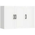 Bathroom wall cabinet with adjustable shelves in white by Homcom