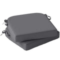 Outdoor Seat Cushions with Thick Foam Support for Garden Chairs 40 x 40 cm Dark Grey Outsunny