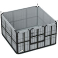 Steel Dog Whelping Box with Washable Pad and Windproof Cloth for Small Medium Dogs by PawHut