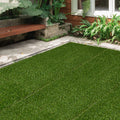 10 Piece Artificial Grass Turf Set 25mm Pile Height Ideal for Outdoors, Green AOSOM