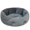 Cat Bed with Reversible Cushion for Year Round Comfort and Support Grey AOSOM