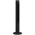 Tower Fan with Smart App Control and Quiet Sleep Mode for Cool UK Homes Black AOSOM